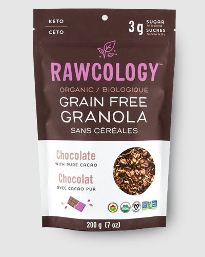 Rawcology Chocolate with Raw Cacao Gluten Free Granola