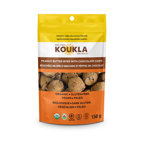 Koukla Delights Peanut Butter Bites With Chocolate Chips