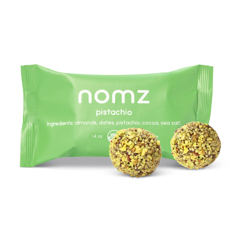 NOMZ Pistachio Energy Bites